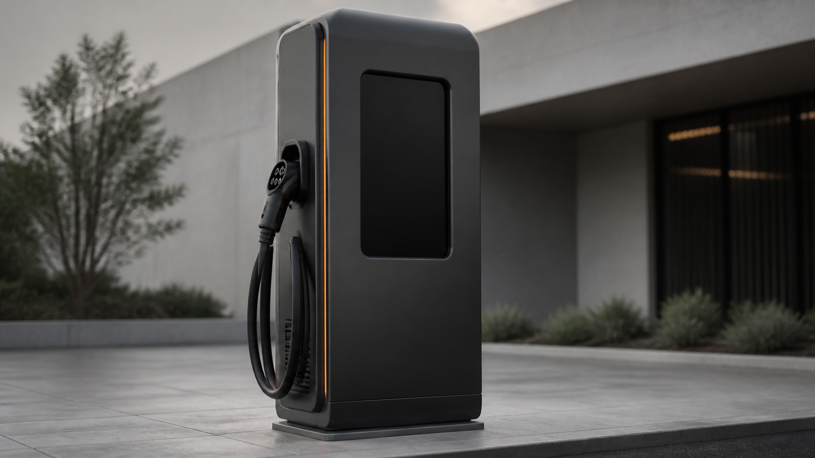 DC fast charger concept render