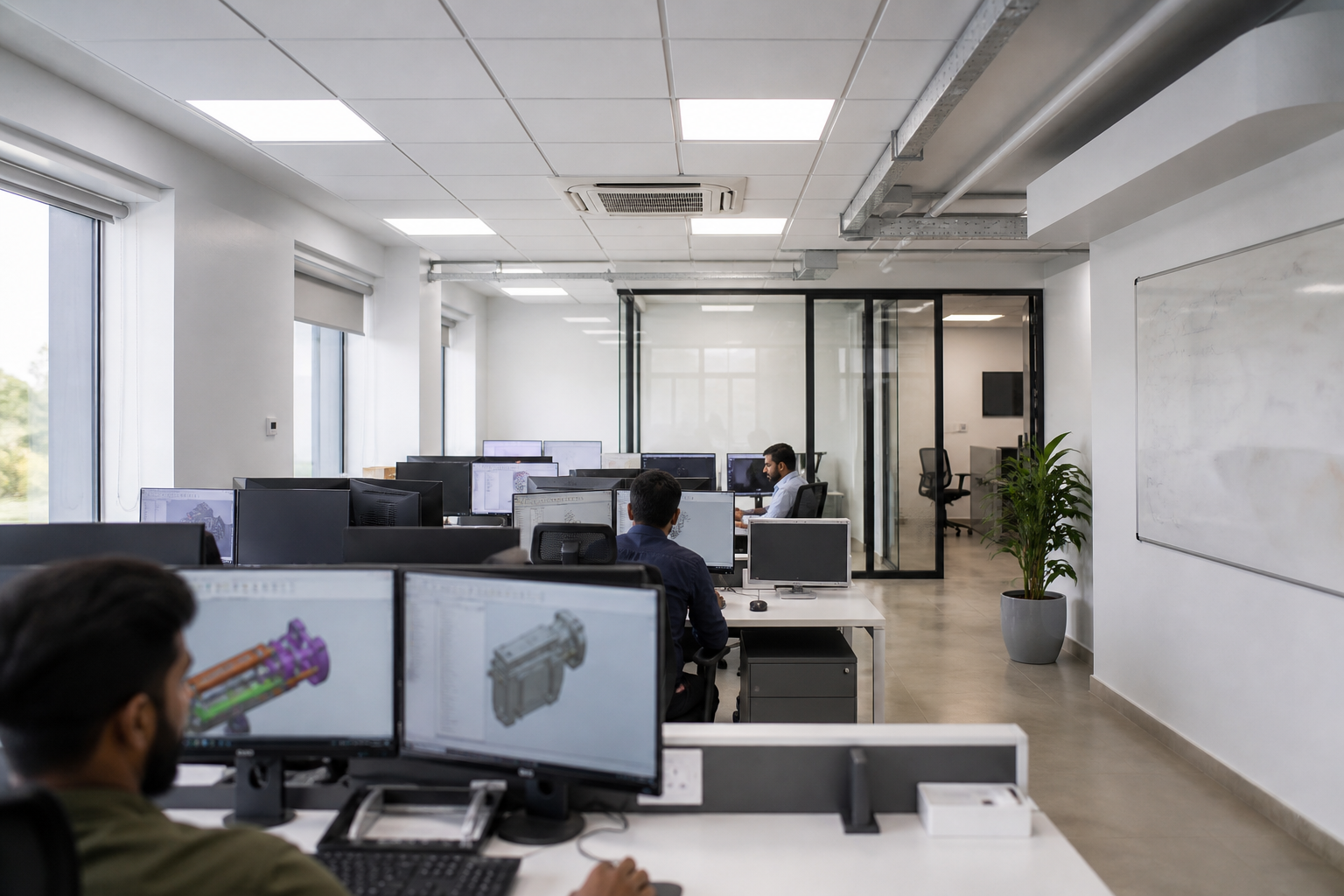 SRM Designs office interior, ECIL Hyderabad