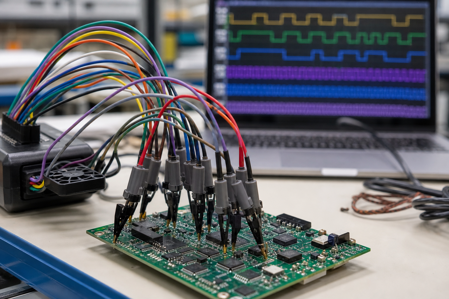 Protocol debug with logic analyser