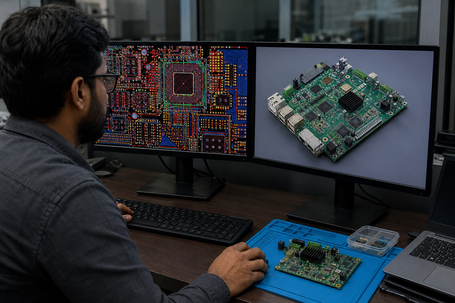 PCB design workstation with Altium, Cadence, PADS and Mentor